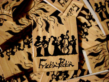 Frickin Pickin Logo on Matchbooks